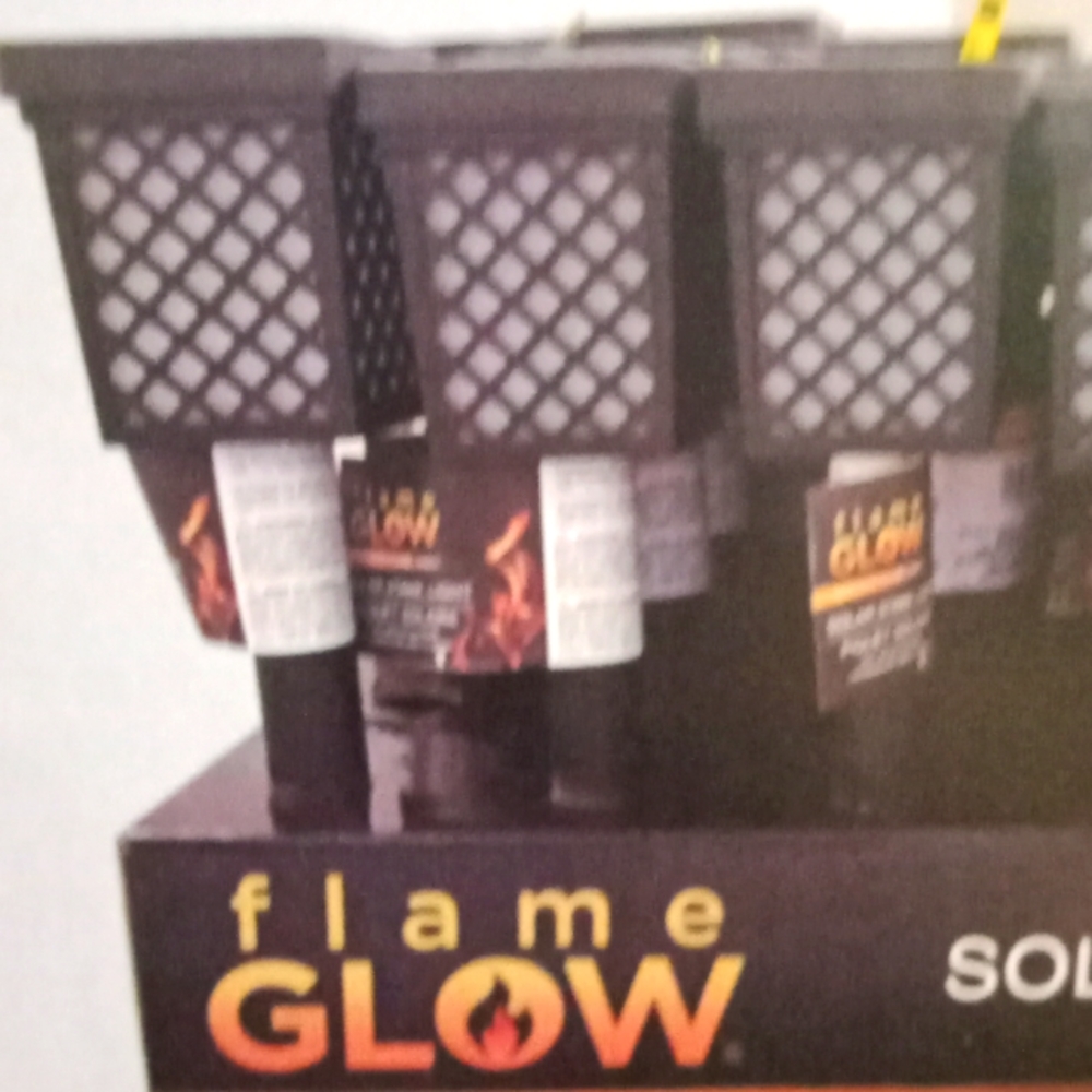 Set of 27 glow flame solar lights